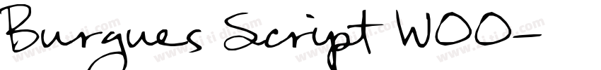 Burgues Script W00字体转换 Burgues Script W00字体转换